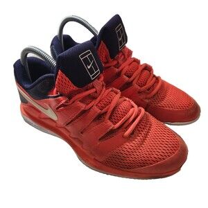 Nike Air Zoom Mens Shoes Sneakers Vapor X HC AA8030-600 Crimson‎ White Size 8